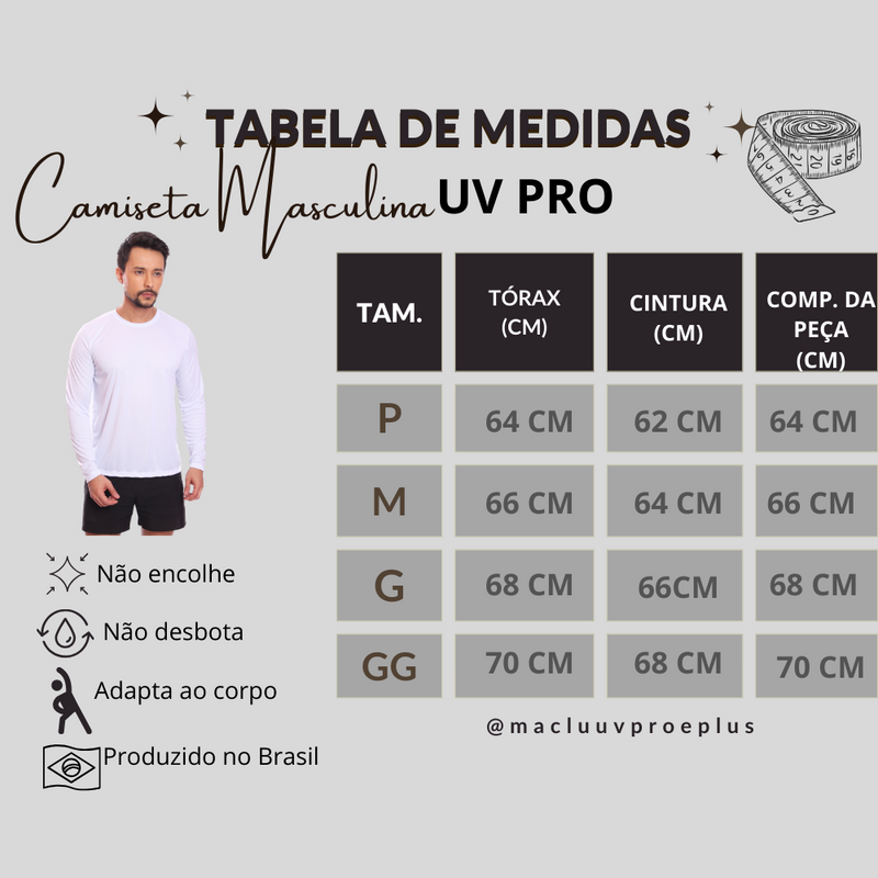 Kit 5 Camisetas Masculinas UV PRO (197421626) mmhh