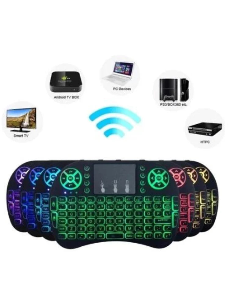 Mini teclado sem fio bluetooth com led para xbox360/ps3/pces/notebooks/netbooks/