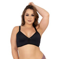 Sutiã Plus Size Poliamida Sem Bojo Alça Reforçada Fecho Traseiro Lingerie Yog