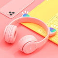 Fone De Ouvido HeadFone Sem Fio orelha de gatinho com bluetooth Rgb-p47m