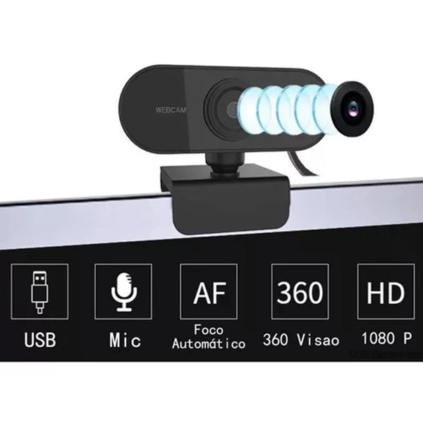 Webcam Full Hd 1080p Usb Câmera Computador PC Stream Alta Resolução W18