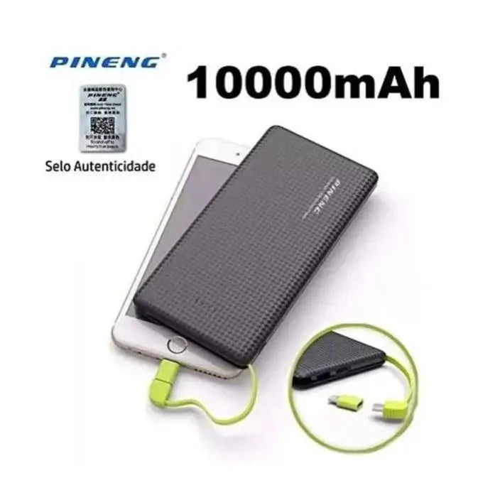 Carregador I_Phone Pineng Power Bank 10.000mAh IPhone V8