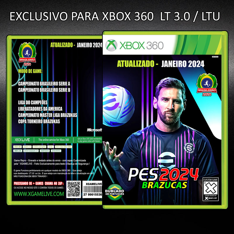 Game P3S 2024 Brazukas-Atualizado-XBOX 360 Lt 3.0 Ltu -Repro DVD Patch Cópia Reprodução Por XGAMELIVE