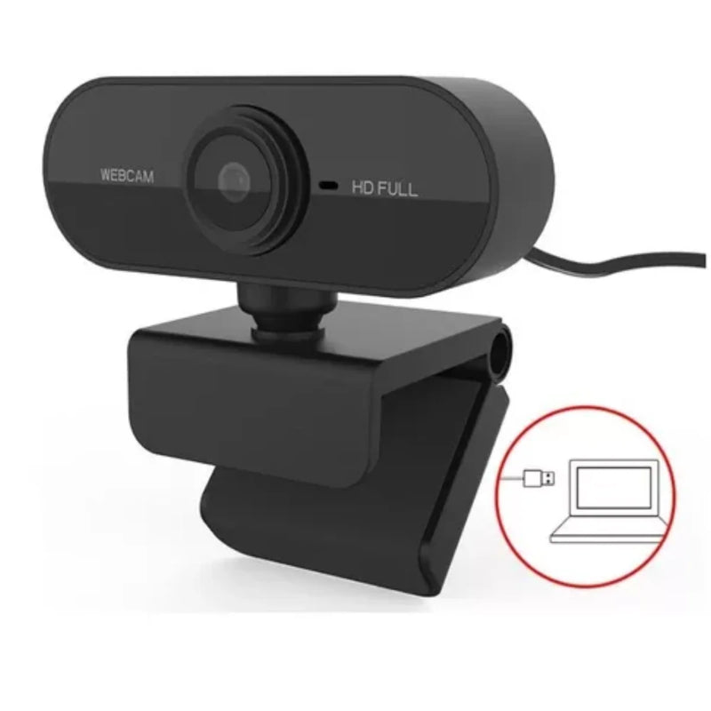 Webcam 1080p Full Hd Câmera para Computador com Microfone W18 , uso PC ou Notebook