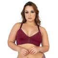 Sutiã Plus Size Poliamida Sem Bojo Alça Reforçada Fecho Traseiro Lingerie Yog