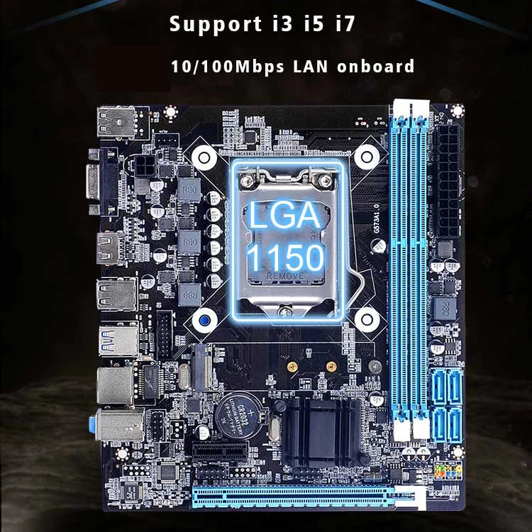 Placa-mãe H81 lga 1150 16 GB com suporte DDR3 SATA3.0 USB3.0 placa de base lga1150 processador Pentium Celeron Core i3/i5/i7