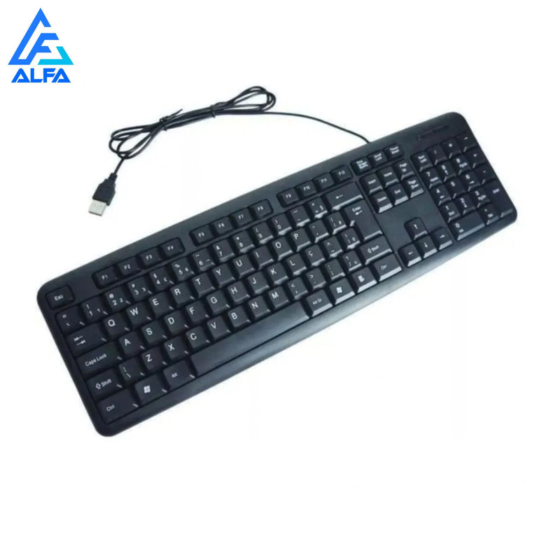 Teclado Usb Abnt2 Padrão Brasileiro Super Macio para Notebook e PC