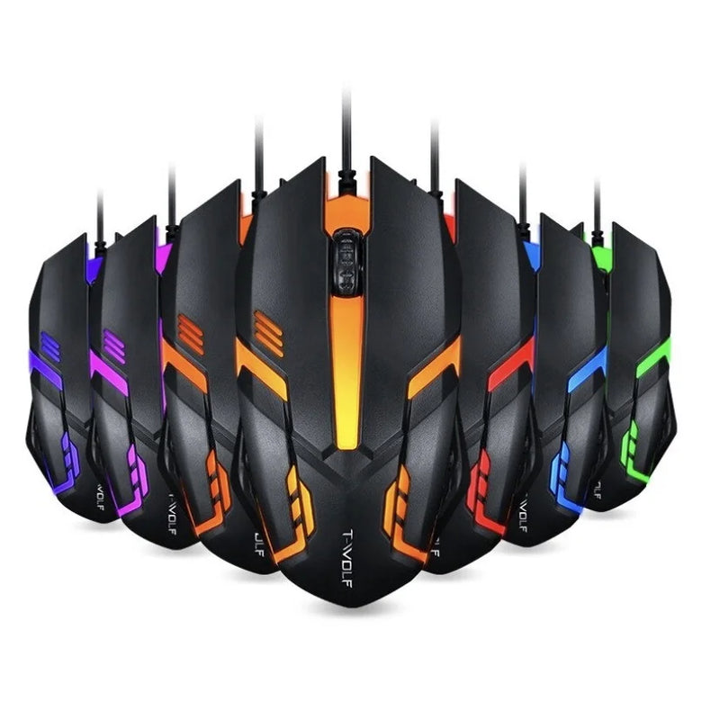 Mouse Gamer ALFA Usb 1200dpi Led Rgb Com Fio JX-M20