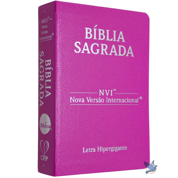 Bíblia NVI -Letra Hipergigante - Capa Luxo Capa | rosa