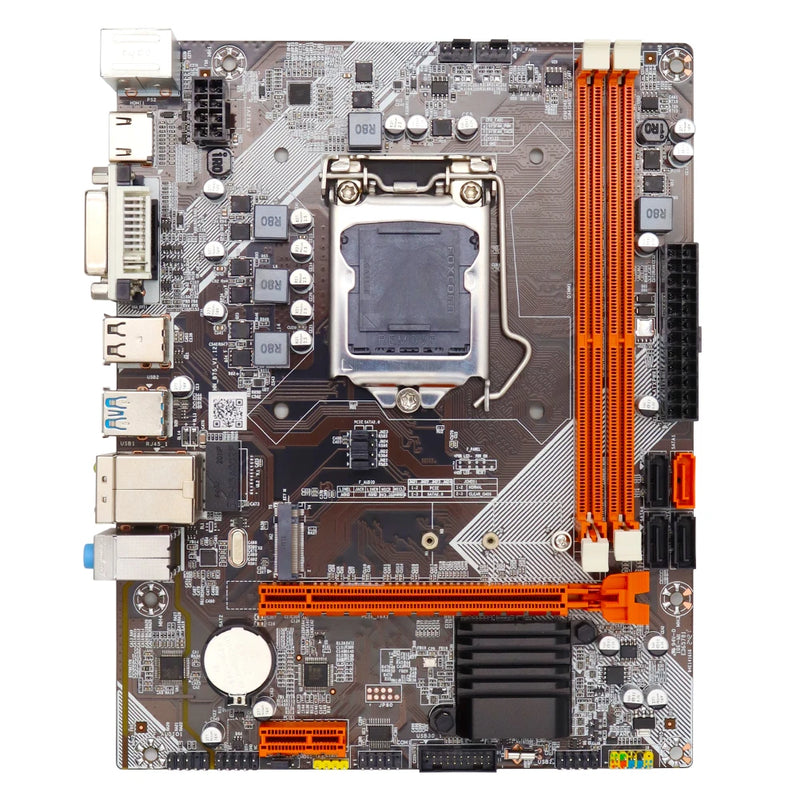 Placa-mãe de computador B75 LGA 1155 M.2 NVME USB 3.0 SATA III, DDR3 RAM para Intel LGA1155 I3 I5 I7 Xeon CPU.