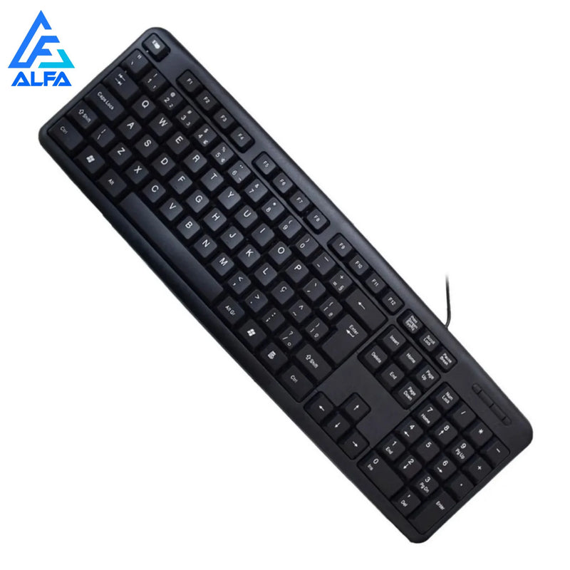 Teclado Usb Abnt2 Padrão Brasileiro Super Macio para Notebook e PC