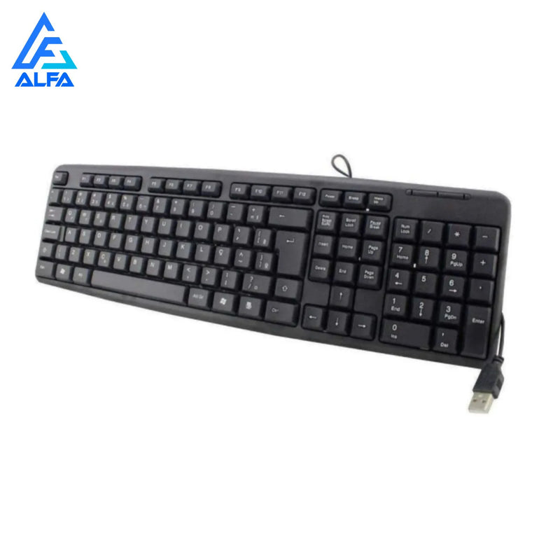 Teclado Usb Abnt2 Padrão Brasileiro Super Macio para Notebook e PC