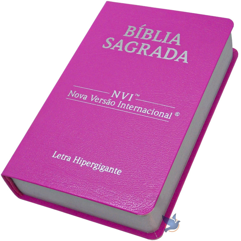 Bíblia NVI -Letra Hipergigante - Capa Luxo Capa | rosa