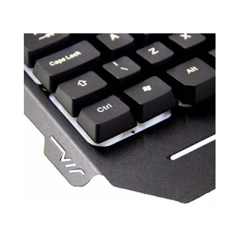 Teclado Gamer Semi-mecânico de metal com Led Colorido WB-539 Luuk Young