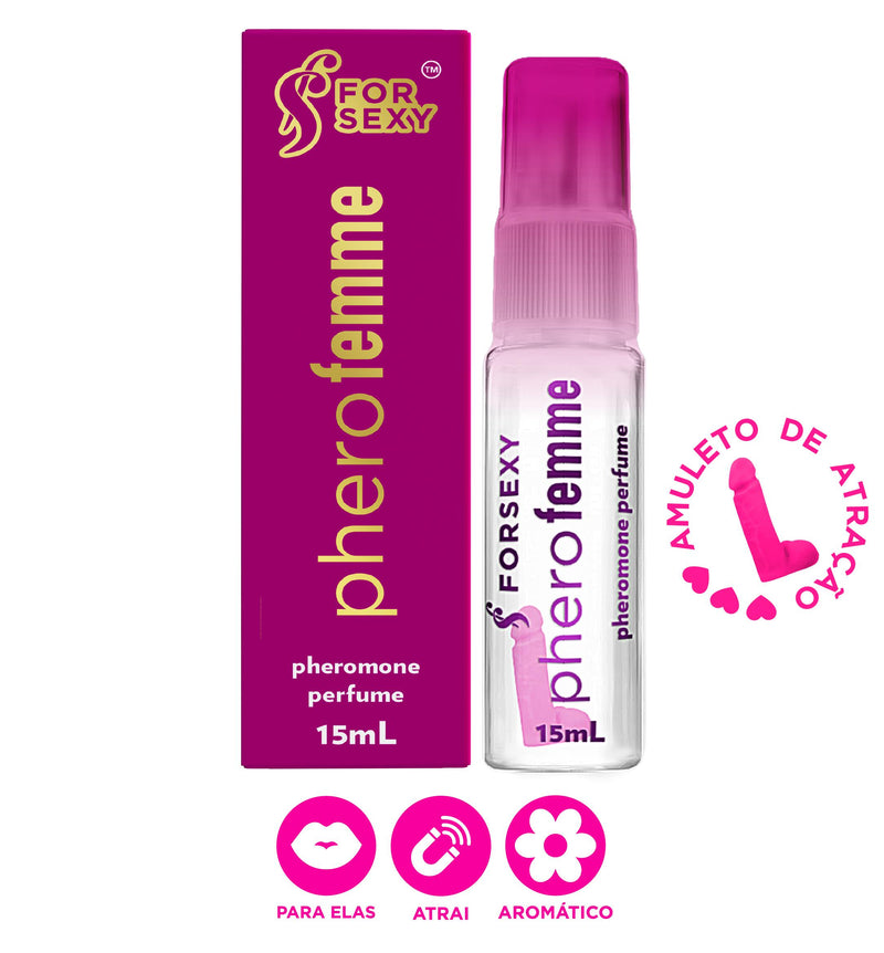 Perfume Feminino PheroFemme Afrodisíaco - Pheromone 15ml - For Sexy (FSPHEF)