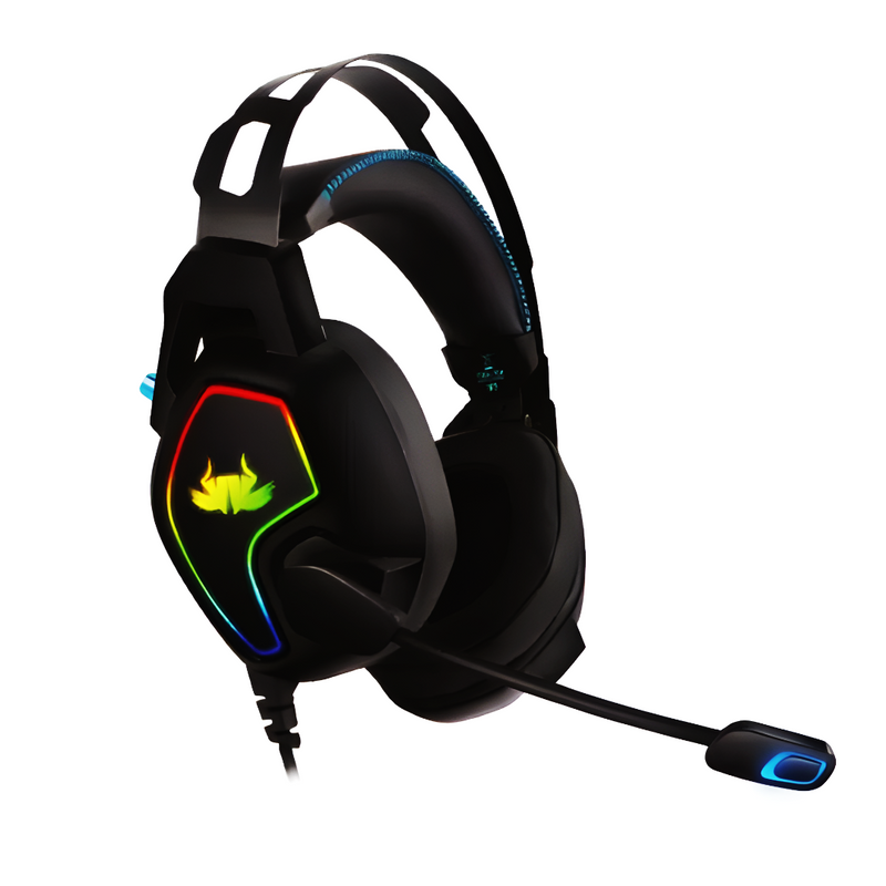 Fone De Ouvido Knup Com Microfone Headset Gamer LED RGB 487 (FONKP487)