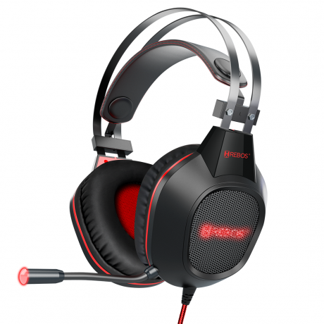 Fone Headset Gamer Hrebos Com Fio Conector P3 e USB HS-806 (FONHS806)