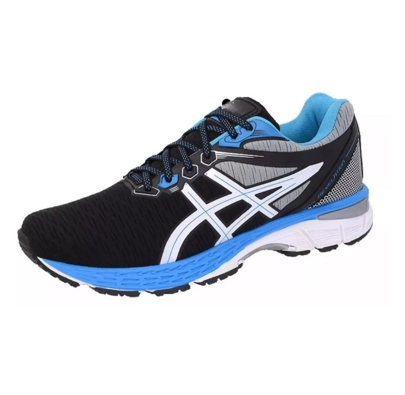 Tênis Asics Gel Revelation Preto Azul (AsicGel_Blue)