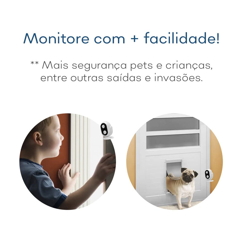 SENSOR DE PRESENÇA 3 EM 1 INFRAVERMELHO MULTIFUNCIONAL COM ALERTA SONORO ROTAÇ?