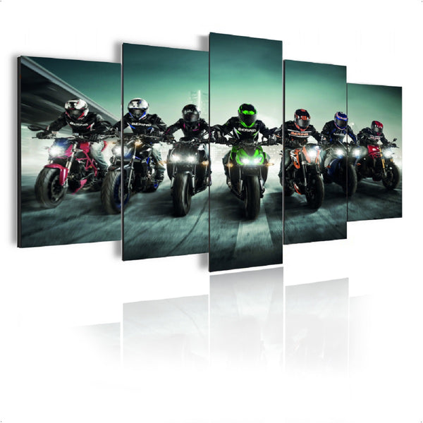 Quadro Decorativo 19001mod400 Mosaico Motociclistas 19001