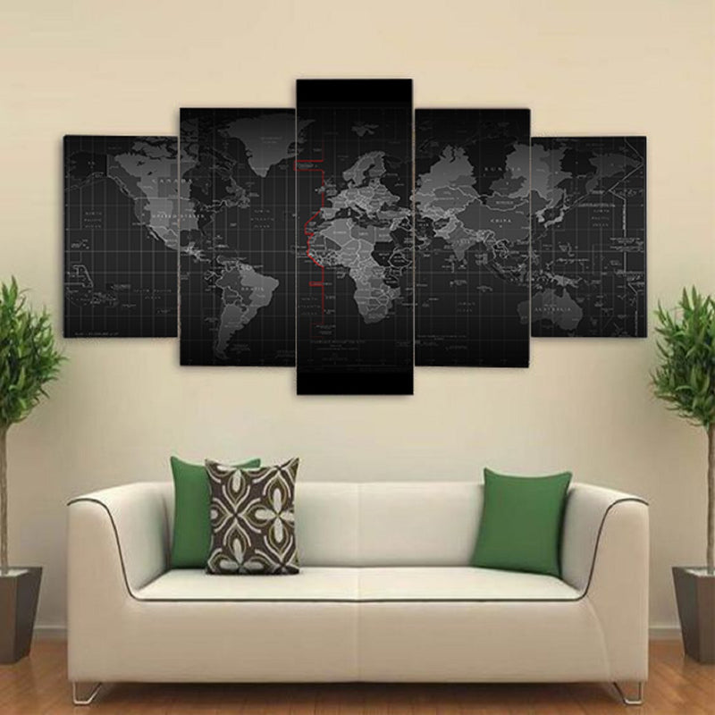 Quadro Decorativo 19001mod362 Mosaico Mundo 19001