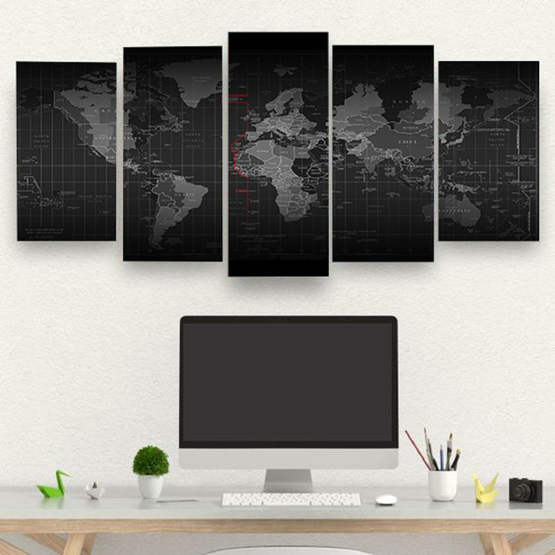 Quadro Decorativo 19001mod362 Mosaico Mundo 19001