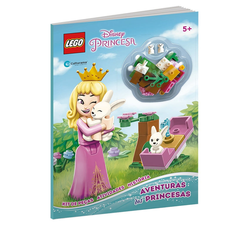 Livro Infantil Aventura Das Princesas Disney Com Kit De Peças Lego Culturama (2