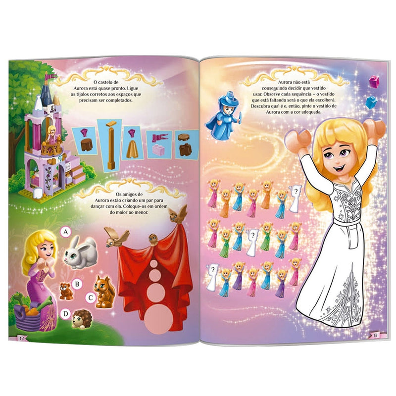 Livro Infantil Aventura Das Princesas Disney Com Kit De Peças Lego Culturama (2