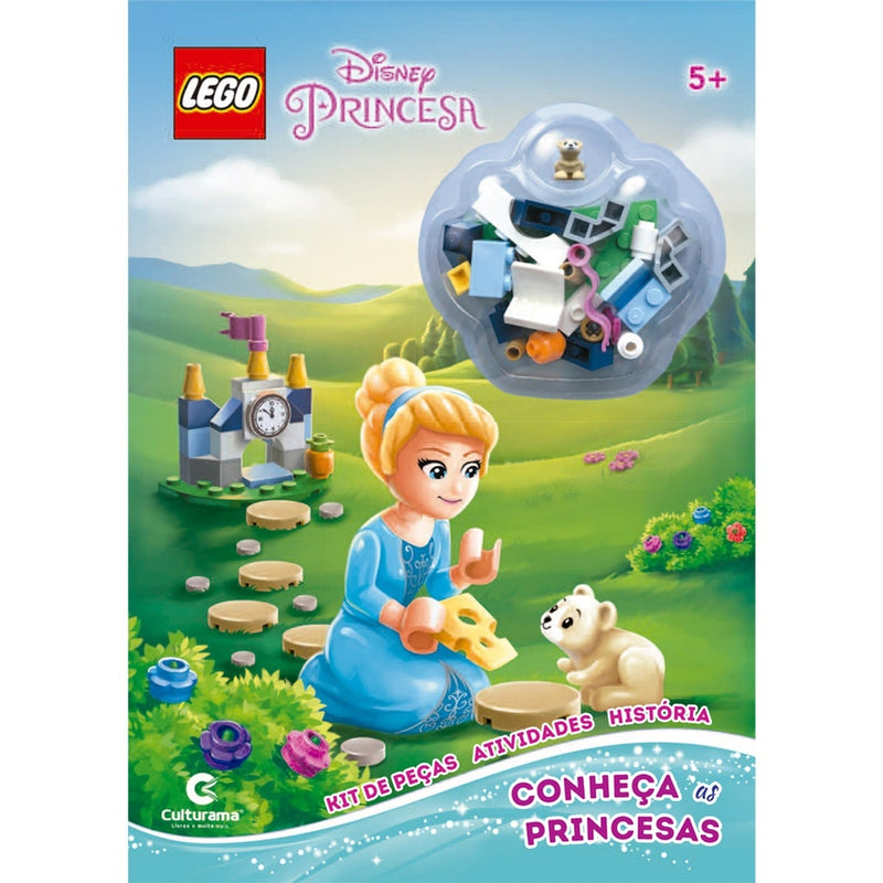 Livro Infantil Conheça As Princesas Disney Com Kit De Peças Lego Culturama (20