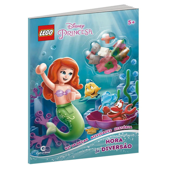 Livro Infantil Hora Da Diversão Princesas Disney Com Kit De Peças Lego Cultura