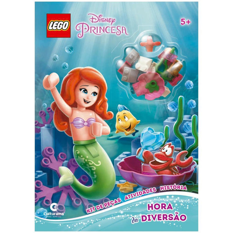 Livro Infantil Hora Da Diversão Princesas Disney Com Kit De Peças Lego Cultura