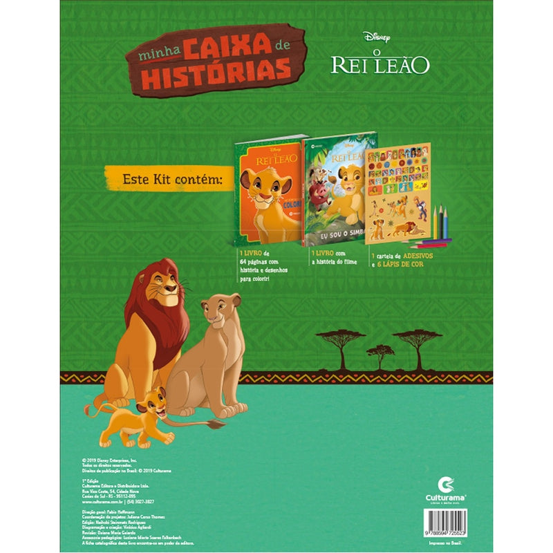 Box De Livros Minha Caixa De Histórias Rei Leão Culturama (2031)