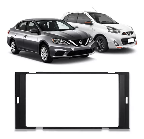 MOLDURA 2 DIN CHINÊS E JAPONÊS NISSAN MARÇO 14/16, SENTRA 14/16, VERSA 15/16