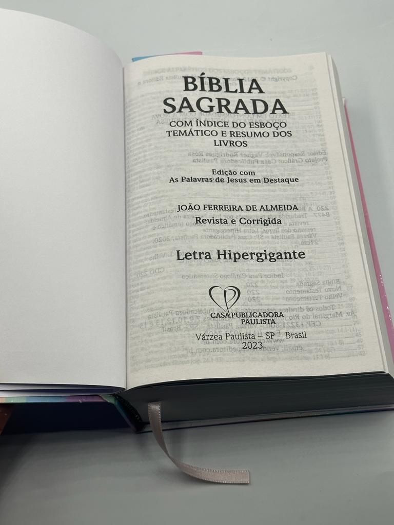 Biblia 65031listra Sagrada Capa Dura com Harpa 65031