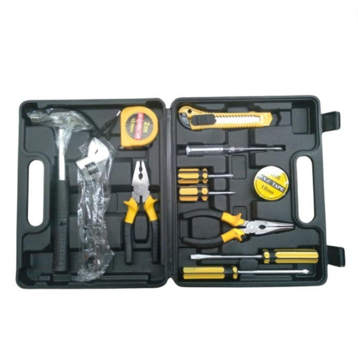 KIT FERRAMENTAS MALETA COM 12 PEÇAS PRATICO COMPACTO BOM3902 (2353)