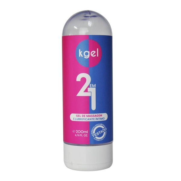 Lubrificante Íntimo 2 em 1 Gel para Massagem 200 ml KGEL (KG283)