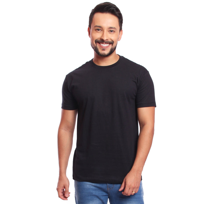 Camiseta Masculina Camisa Lisa 100% Algodão Premium Fio 30.1 (CMD005CME mmhh)