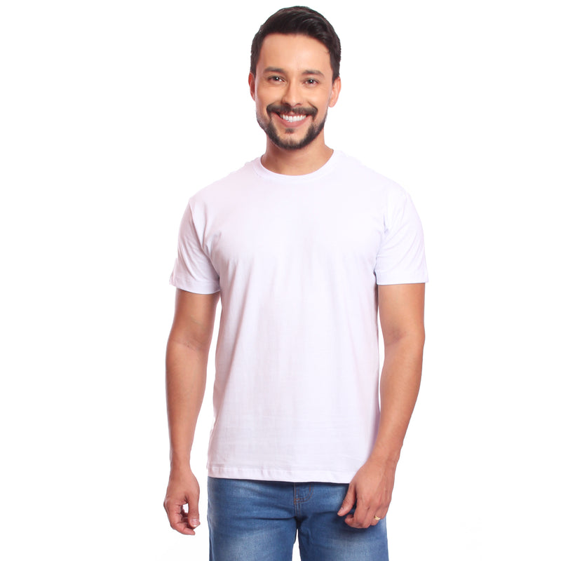 Camiseta Masculina Camisa Lisa 100% Algodão Premium Fio 30.1 (CMD005CME mmhh)