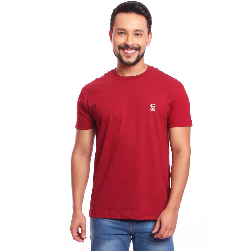 Camiseta Masculina Camisa Bordada 100% Algodão Premium Fio 30.1 (CMD010CME mmhh)