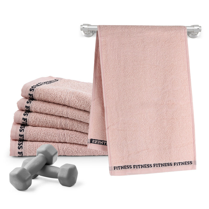 KIT TOALHA FITNESS 6 PEÇAS - Cor:Rosa Blush (800FITNESS461)