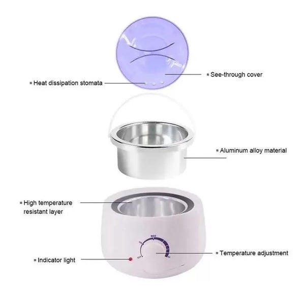Aquecedor Panela De Cera Quente Panela Elétrica Depilação Termocera BIVOLT (D