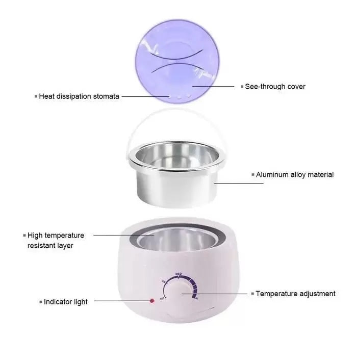 Aquecedor Panela De Cera Quente Panela Elétrica Depilação Termocera BIVOLT (D