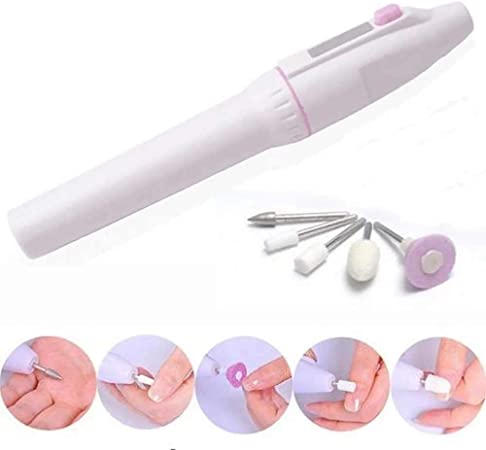 Kit Lixador De Unhas Elétrico Remove Cutículas Calos e Modelo (D25-LIXAUNHAPIL