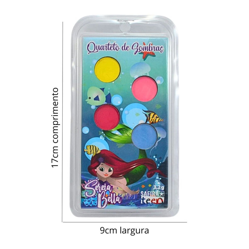 Quarteto De Sombra Infantil 3,2g Coleção Sereia Bella Teen Cor da Sombra:Color