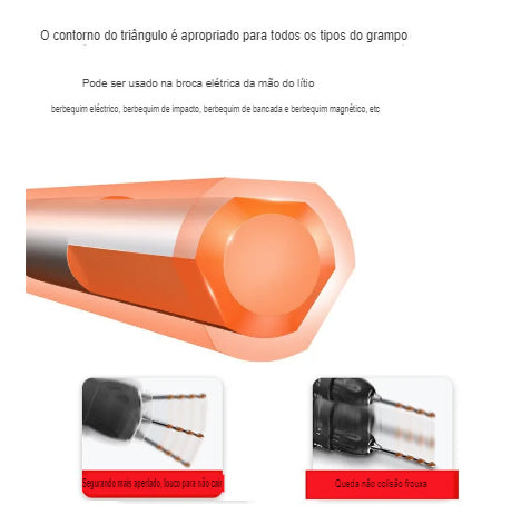 Kit Brocas Furadeira Super Drill Fura Tudo Diamantada 6 peças (7897523149490)