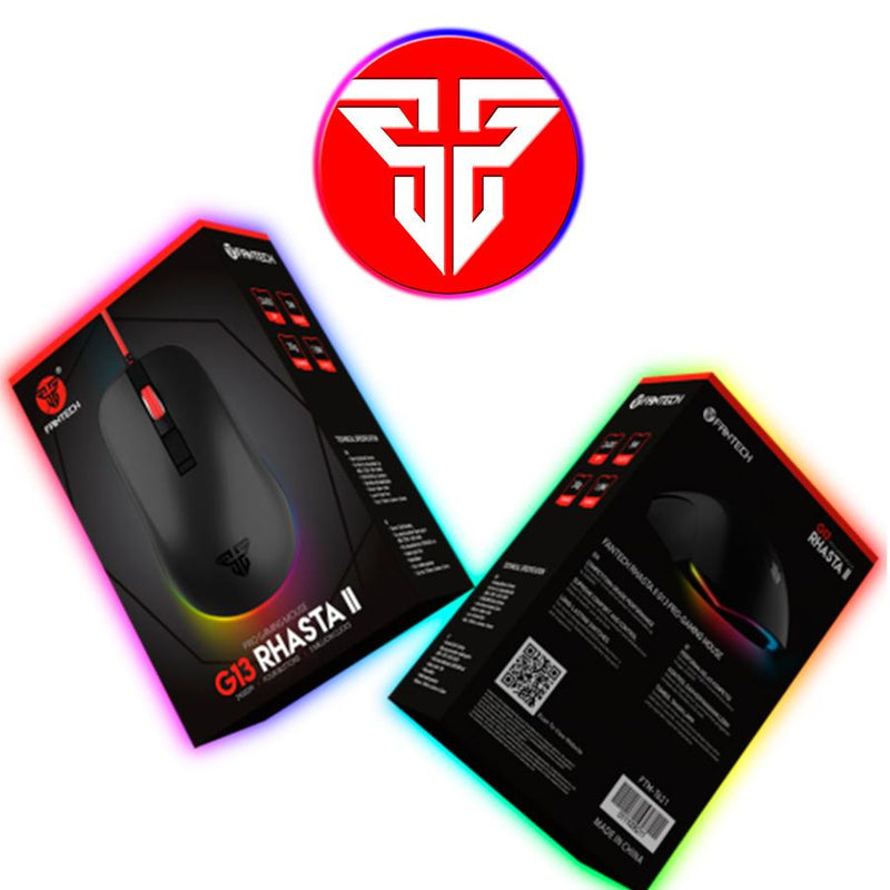 Mouse Para Jogos Profissional Fantech G13 Rhasta Ii 2400Dpi