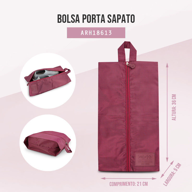 Bolsa Porta Sapato Estampa Lisa Jacki Design (ARH18613)