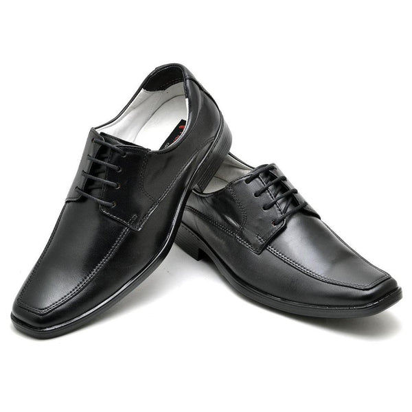 Sapato Casual Conforto Couro De Carneiro Preto Cor:Preto;Gênero:Masculino;Taman